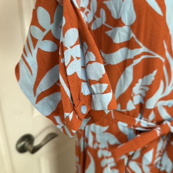 NWOT Hobbs London Magda Full Button 3/4 Sleeve Waist Tie Shirt Dress Size 10 - Picture 11 of 14